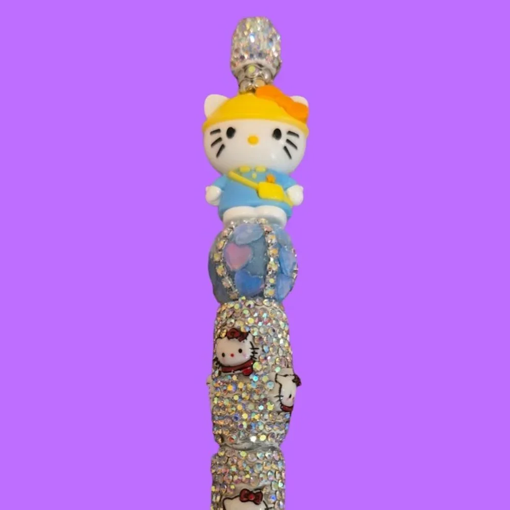 Hello Kitty Rhinestone Ink Pen~ New!! - Picture 2 of 4